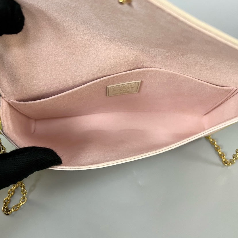 Louis Vuitton Pochette Felicie Chip Bag 22x12cm XJ11009
