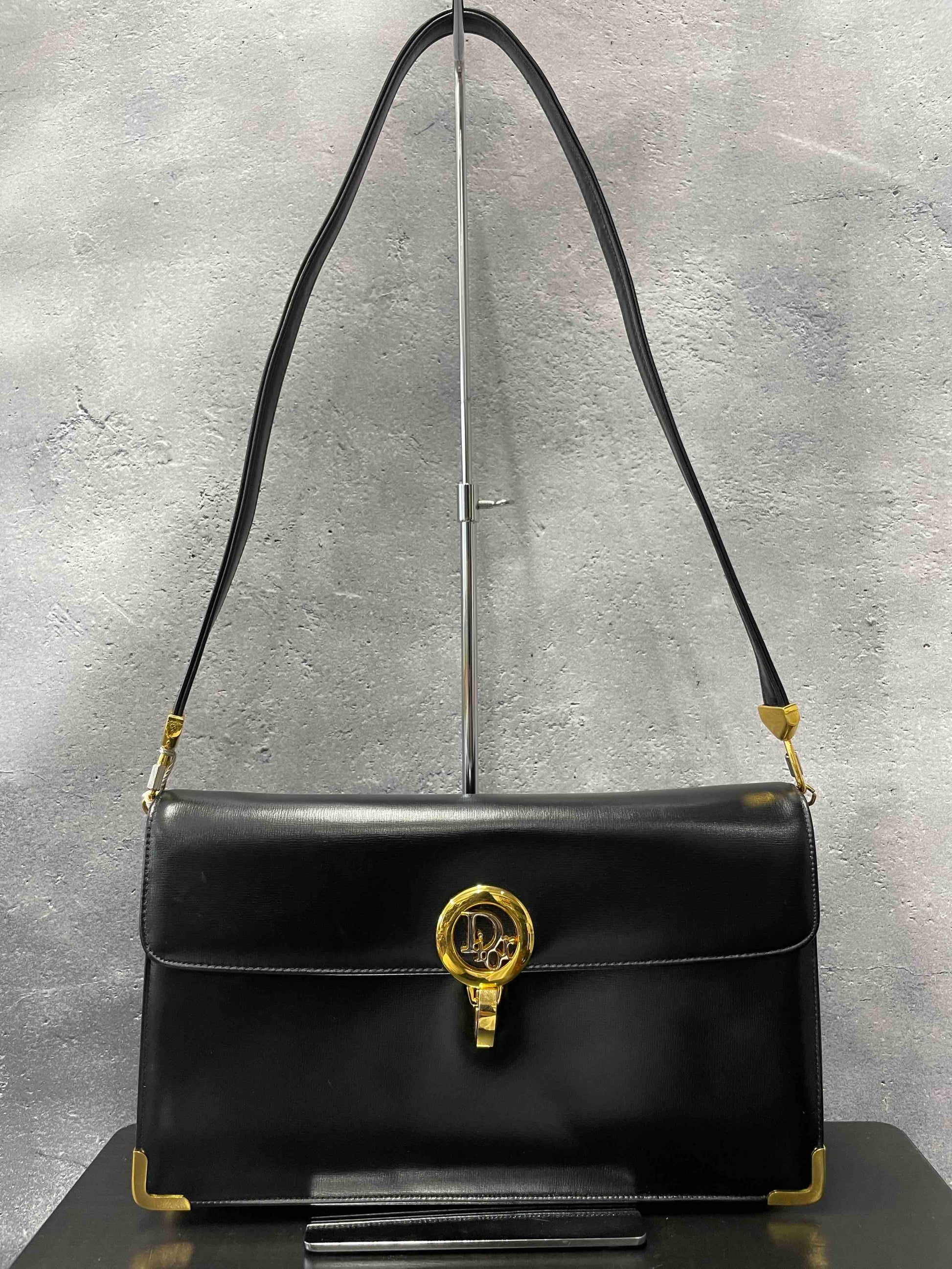 Dior Shoulder Bag RE98943100 Black Leather
