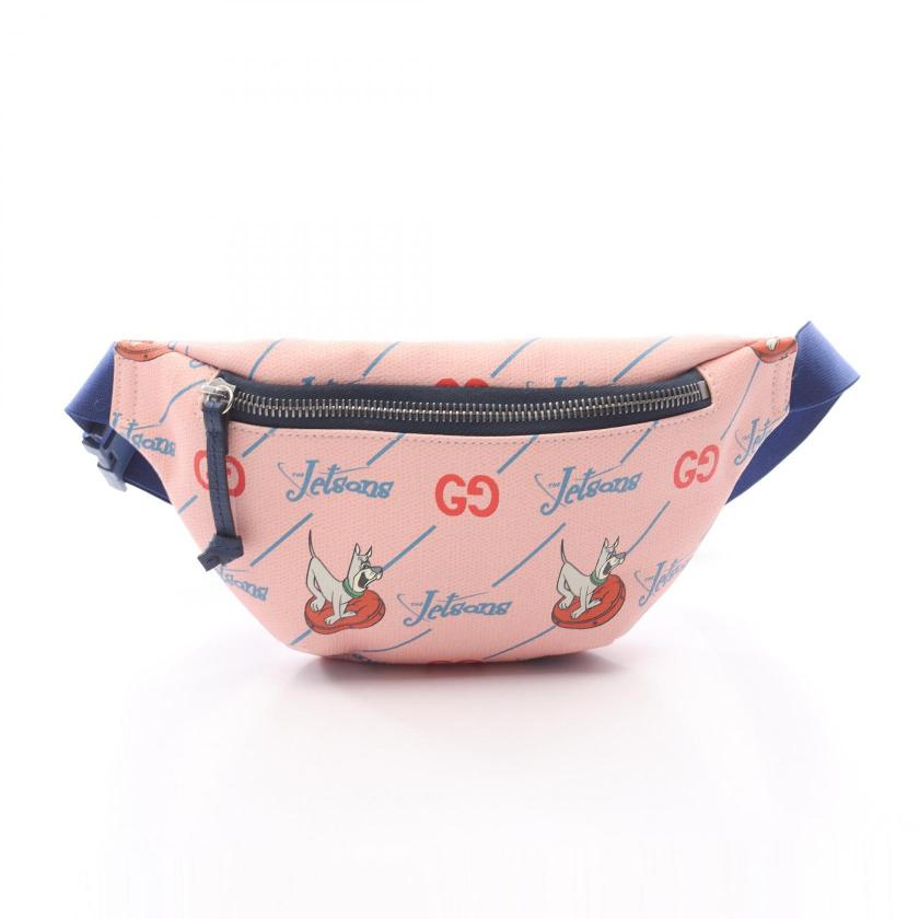GUCCI — The Jetsons Children's body waist bag PVC Coral pink multicolor kids