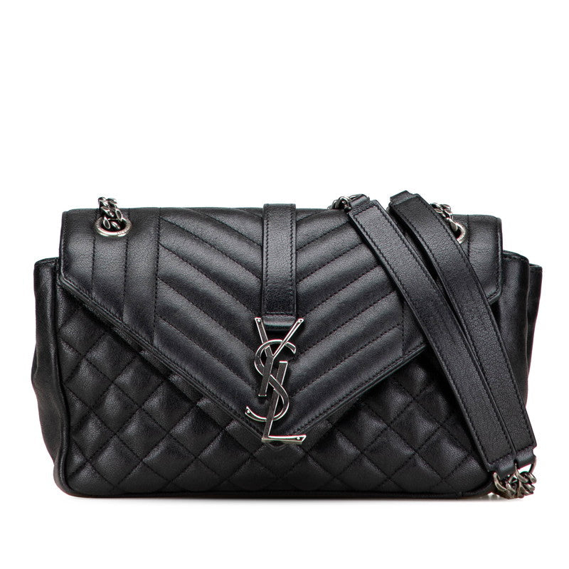 Saint Laurent Satchel Small YSL Logo Leather 2way Bag