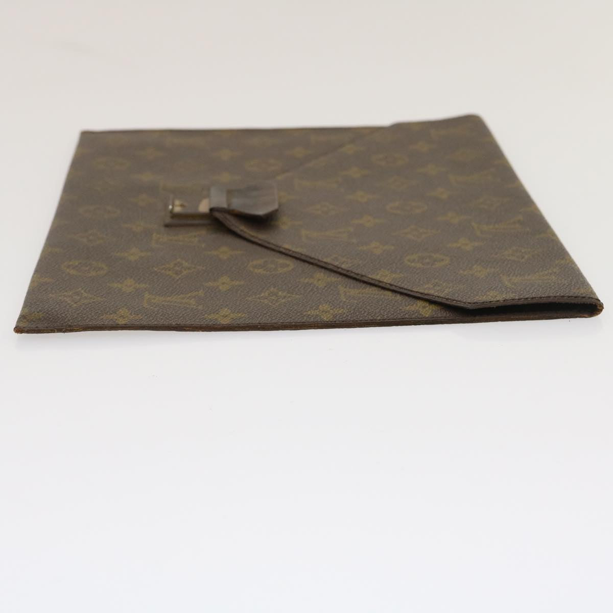 LOUIS VUITTON Monogram Posh plate Briefcase M53522 LV Auth rd2080