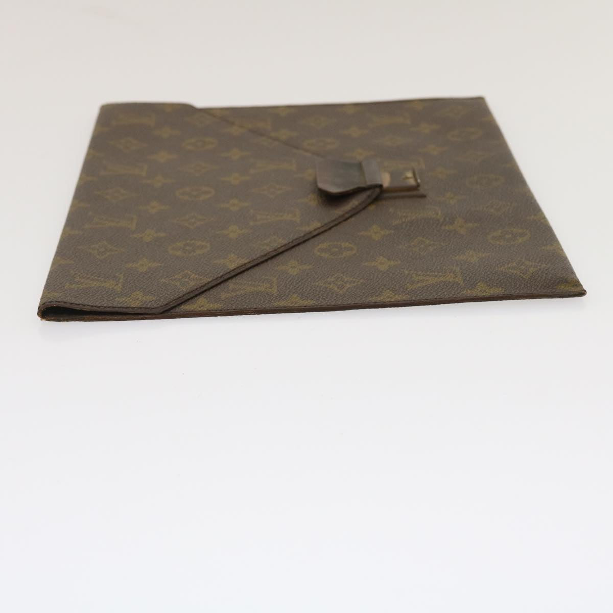 LOUIS VUITTON Monogram Posh plate Briefcase M53522 LV Auth rd2080