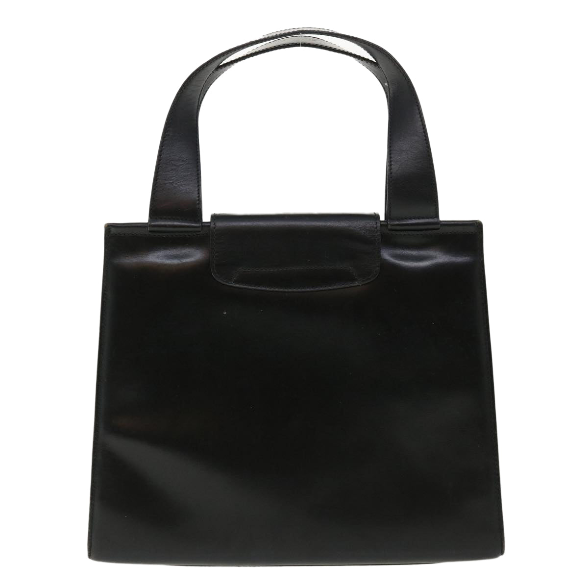 Luxury CELINE Horse Carriage Hand Bag Leather Black rd3150