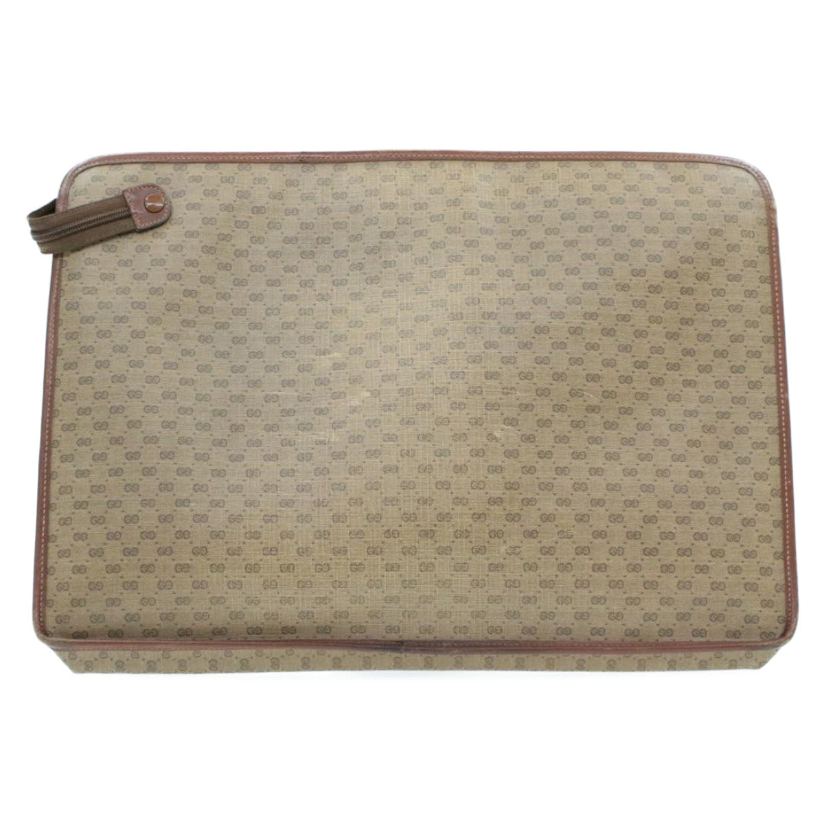 Gucci Leather Canvas Clutch