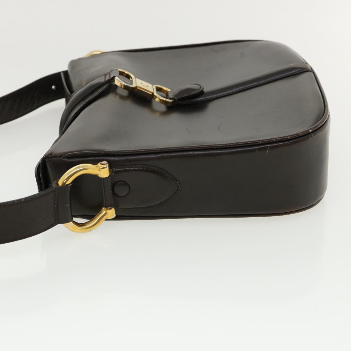 Luxury CELINE Shoulder Bag Leather Brown rd4008