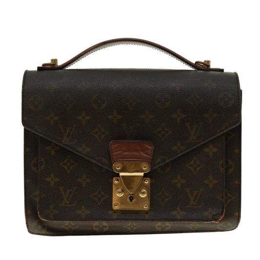 LOUIS VUITTON Monogram Monceau Hand Bag 2way M51185 LV rd4611