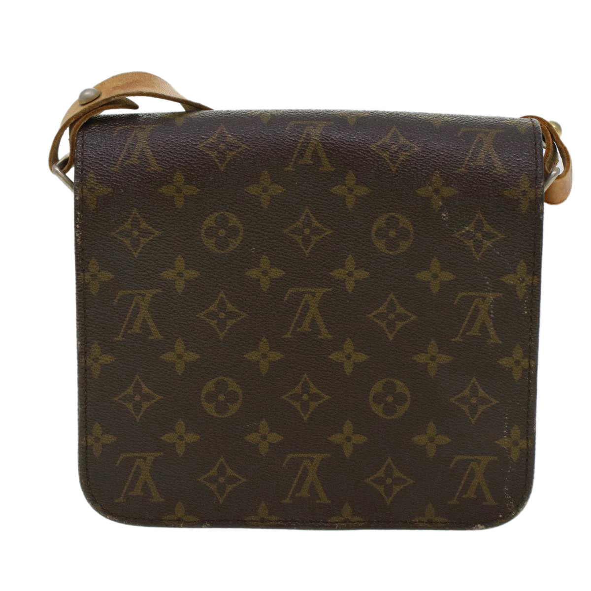 LOUIS VUITTON Monogram Cartouchiere MM Shoulder Bag M51253 Auth rd5131