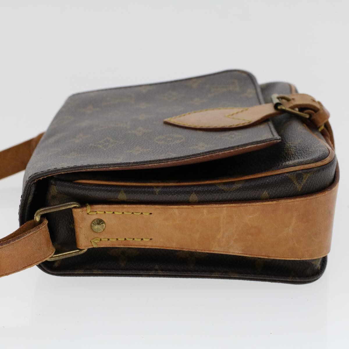LOUIS VUITTON Monogram Cartouchiere MM Shoulder Bag LV rd5500