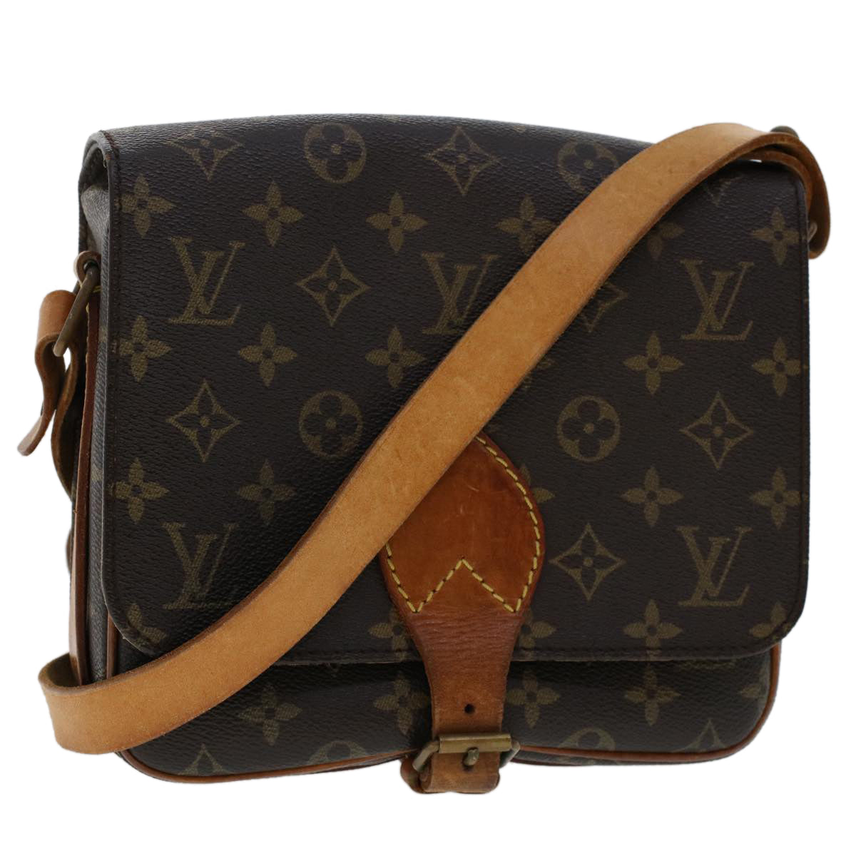 LOUIS VUITTON Monogram Cartouchiere MM Shoulder Bag LV rd5518