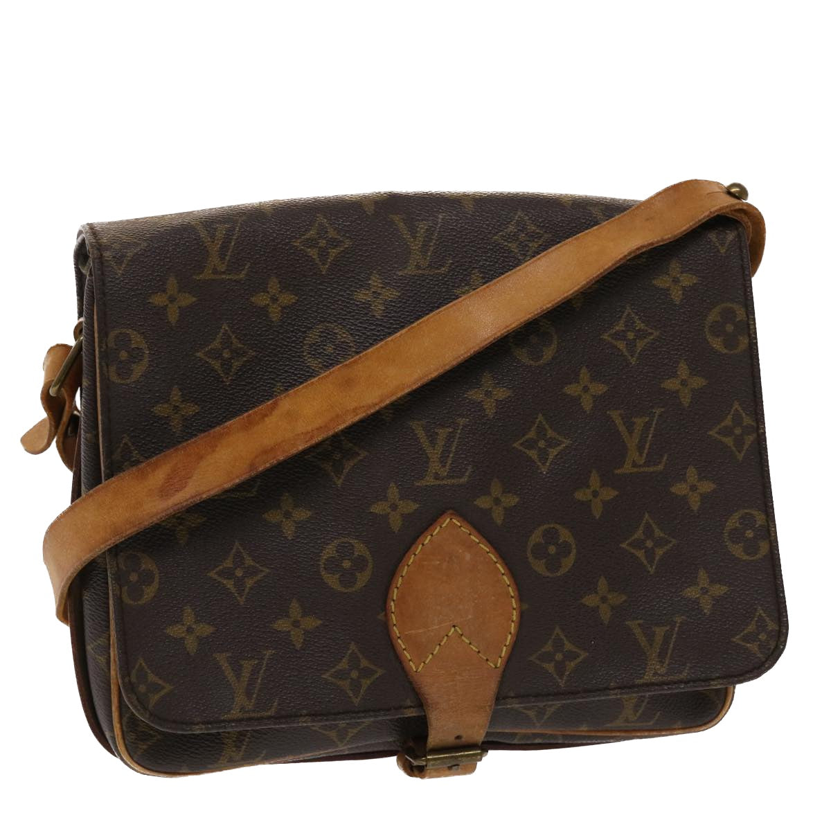 LOUIS VUITTON Monogram Cartouchiere GM Shoulder Bag LV rd5520