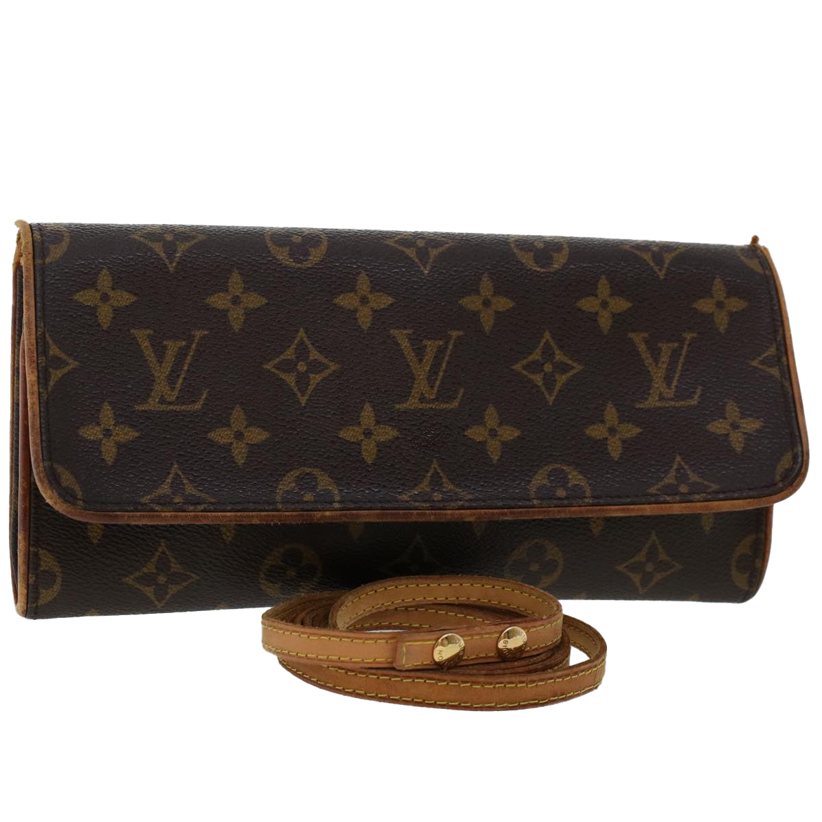 LOUIS VUITTON Monogram Pochette Twin GM Shoulder Bag LV rd5521