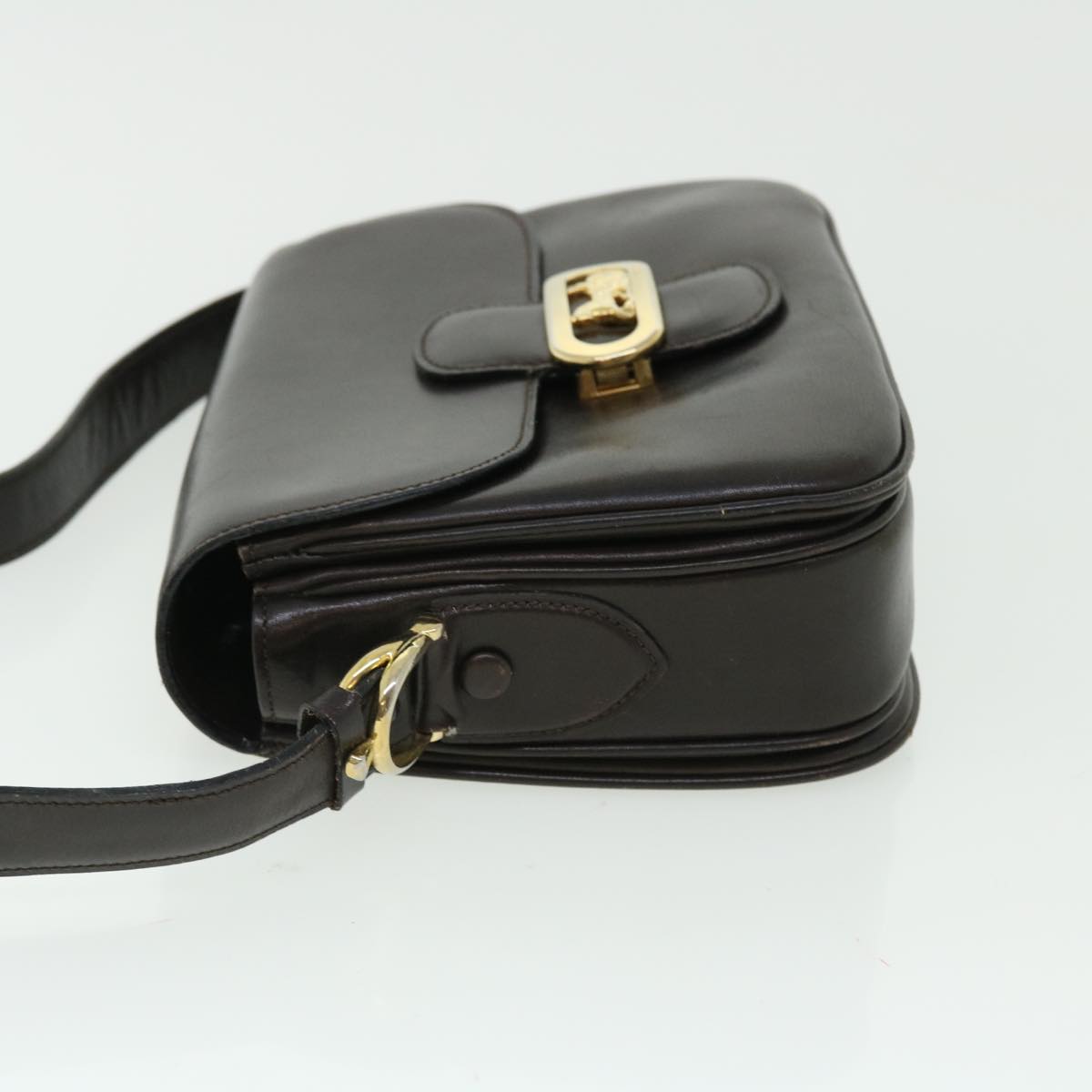 Luxury CELINE Horse Carriage Shoulder Bag Leather Brown rd5687