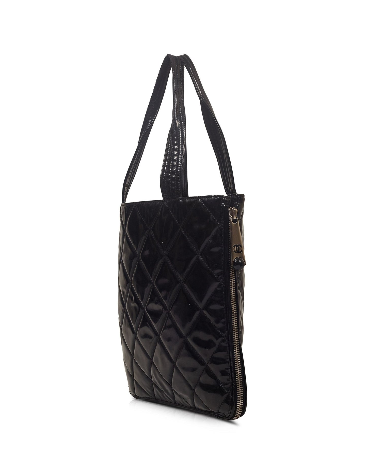 Chanel Black Patent Leather Paris Shanghai Expandable Tote