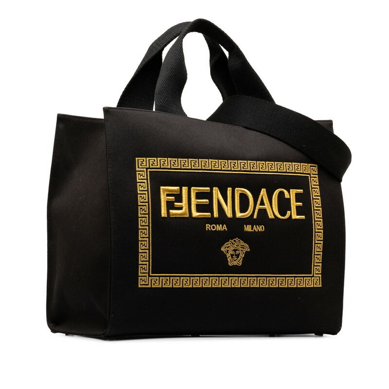 Fendi Fendace Leather Shoulder Bag