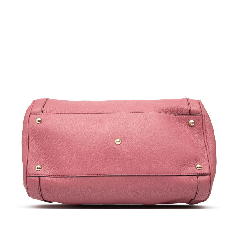 Gucci Soho Interlocking G Leather Boston Bag