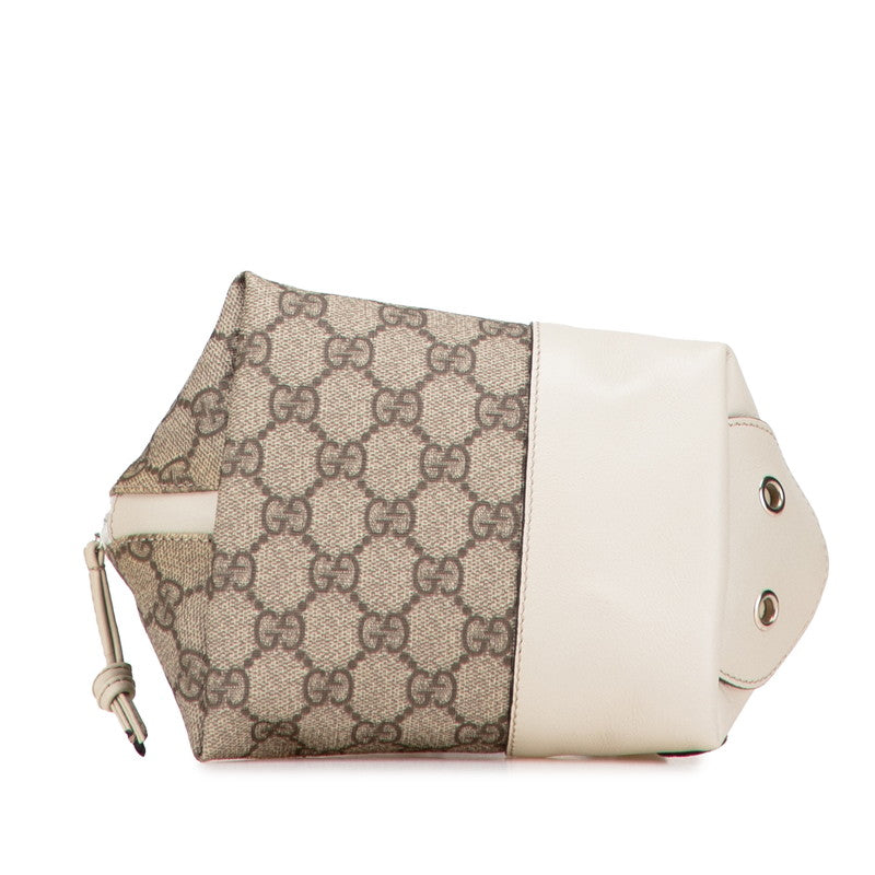 Gucci GG Supreme Childrens ZOO Mini Handbag PVC Leather Handbag