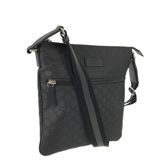 Gucci Nylon Twist Leather Shoulder Bag