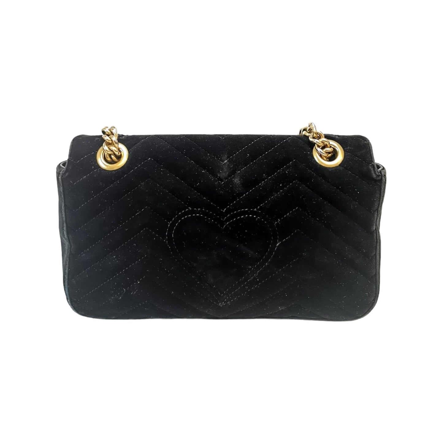 Gucci GG Marmont Black Quilted Crossbody