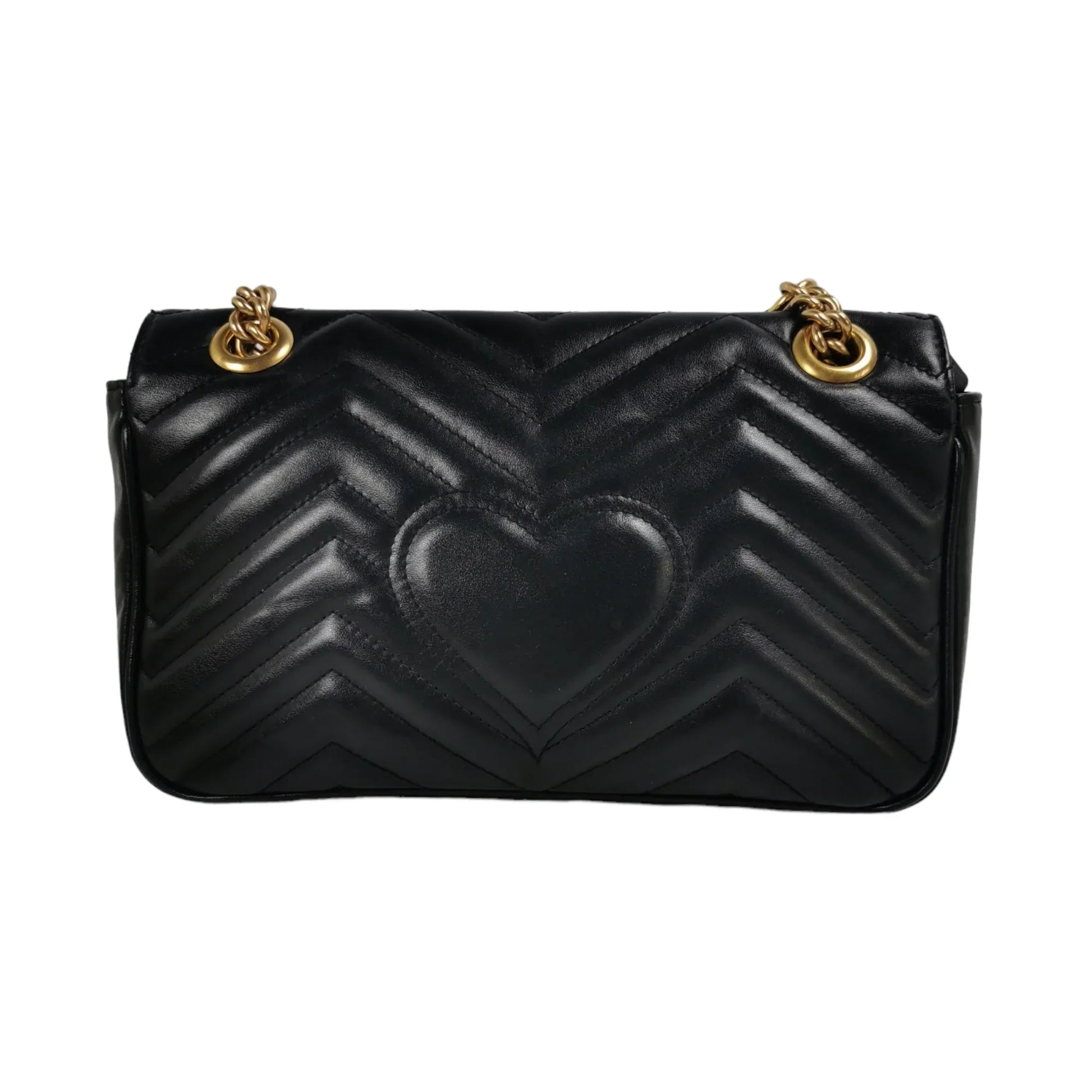 Gucci GG Marmont Black Leather Quilted Crossbody Style 1