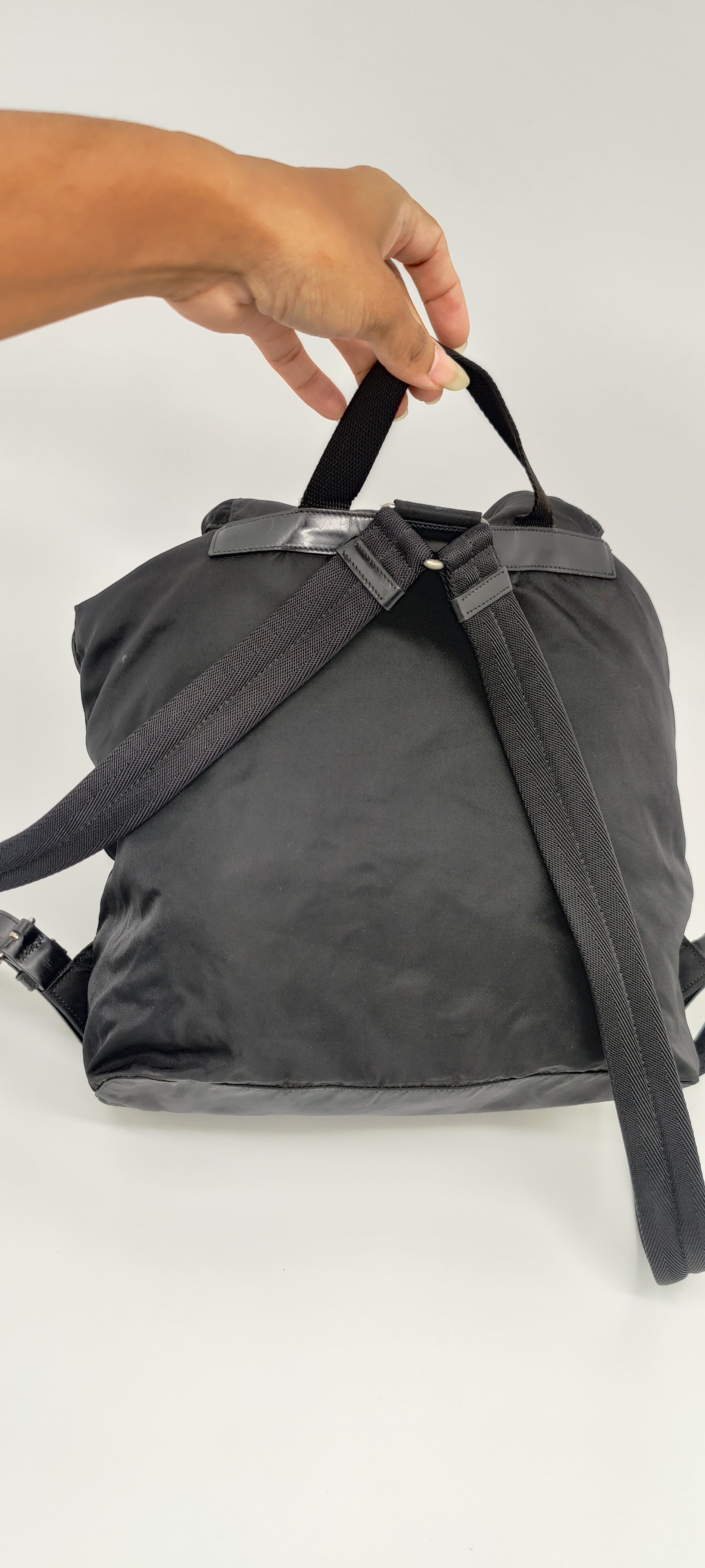 Prada Backpack in Black Nylon
