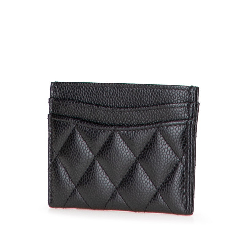 Chanel Classic Card Case Caviar Leather Card Case Handbag