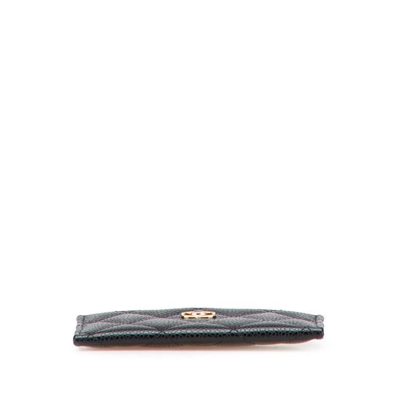 Chanel Classic Card Case Caviar Leather Card Case Handbag