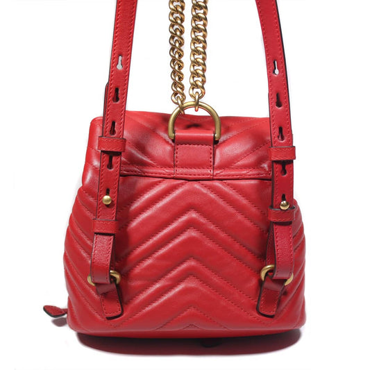 Gucci GG Marmont Red Backpack