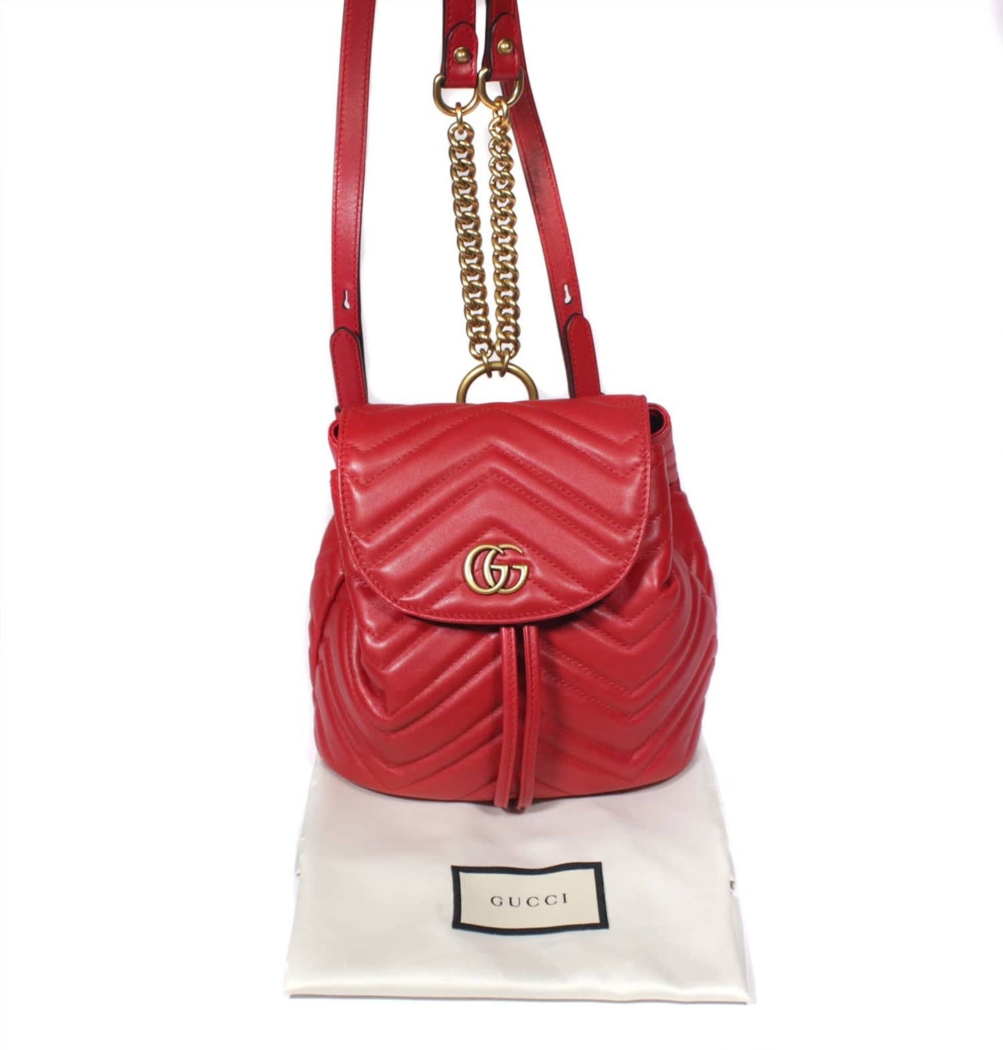 Gucci GG Marmont Red Backpack