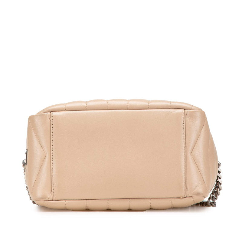 Saint Laurent Loulou Bowling Leather Shoulder Bag