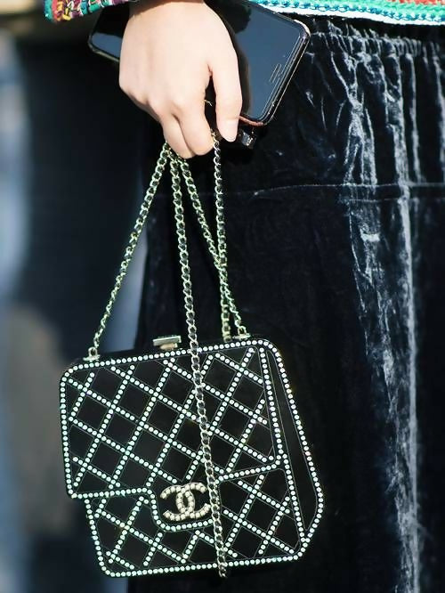 Chanel 2017 Paris-Cosmopolite Crystal Crossbody Bag MinaudiÃ¨re