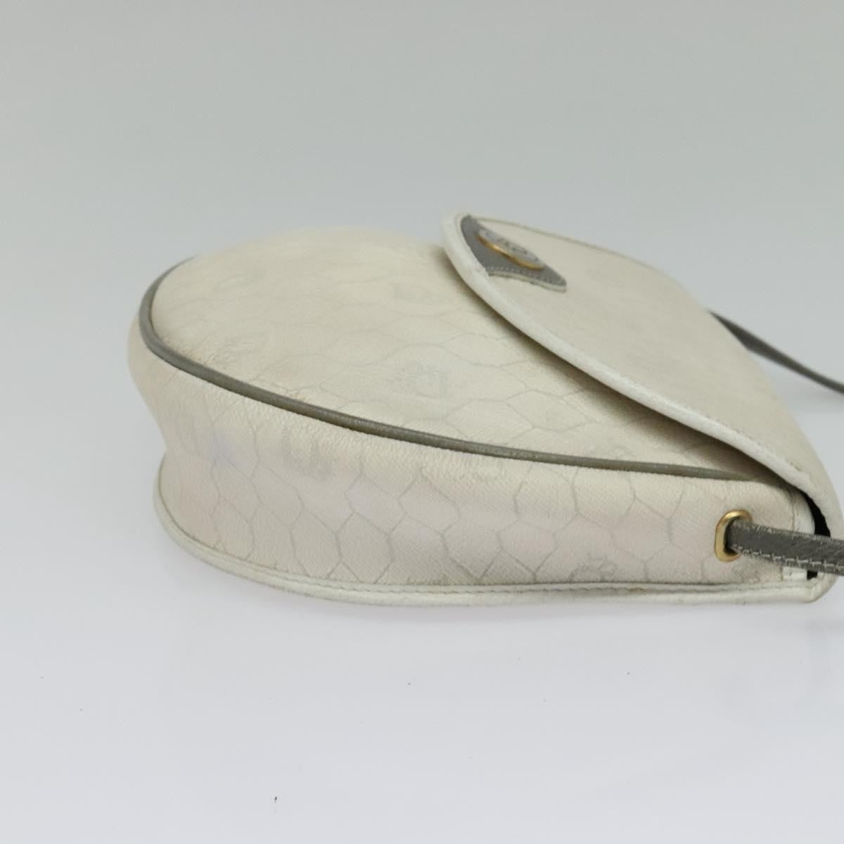 Christian Dior Honeycomb Shoulder Bag Canvas White Canvas Shoulder Bag Bag  