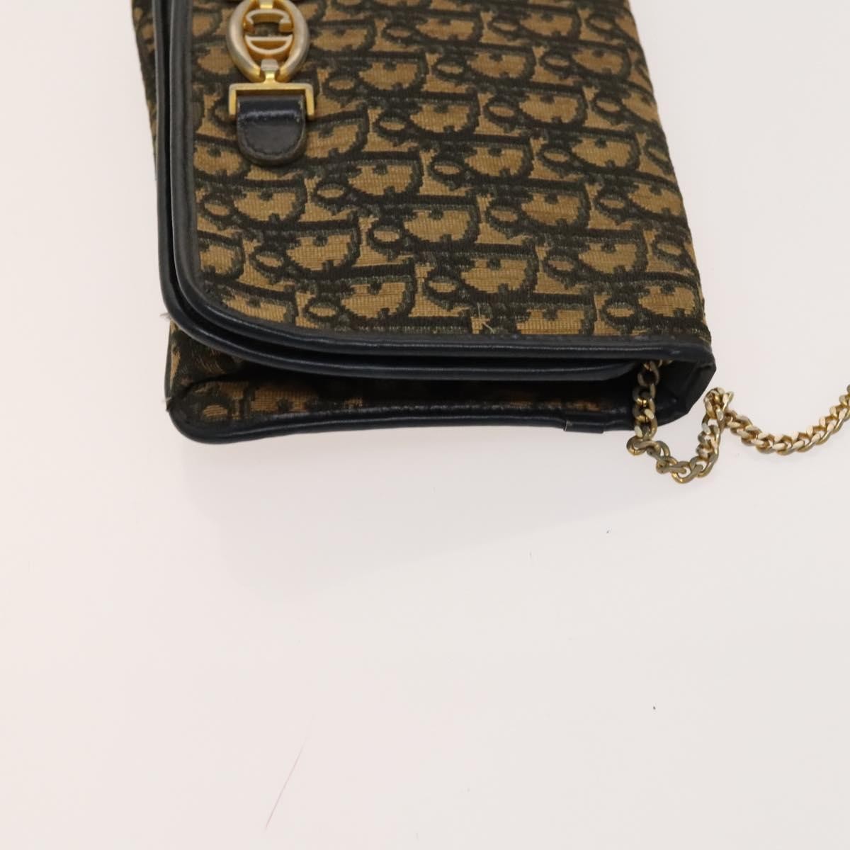 Christian Dior Trotter Shoulder Bag Canvas Brown Canvas Bag  