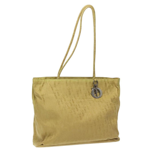 Christian Dior Trotter Open Tote Diorissimo Canvas Yellow Canvas Tote Bag Bag  