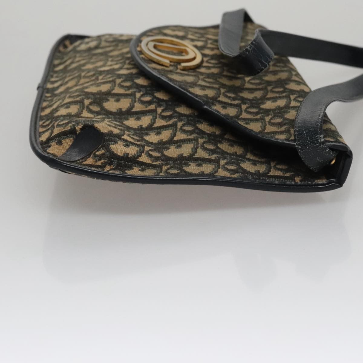 Christian Dior Trotter Shoulder Bag Canvas Navy Canvas Shoulder Bag Bag  