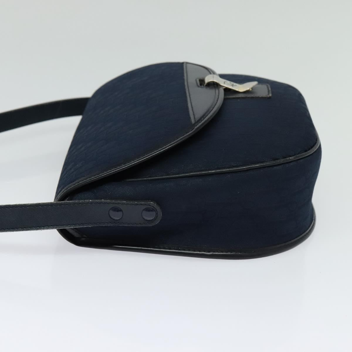 Christian Dior Trotter Shoulder Bag Canvas Navy Canvas Shoulder Bag Bag  