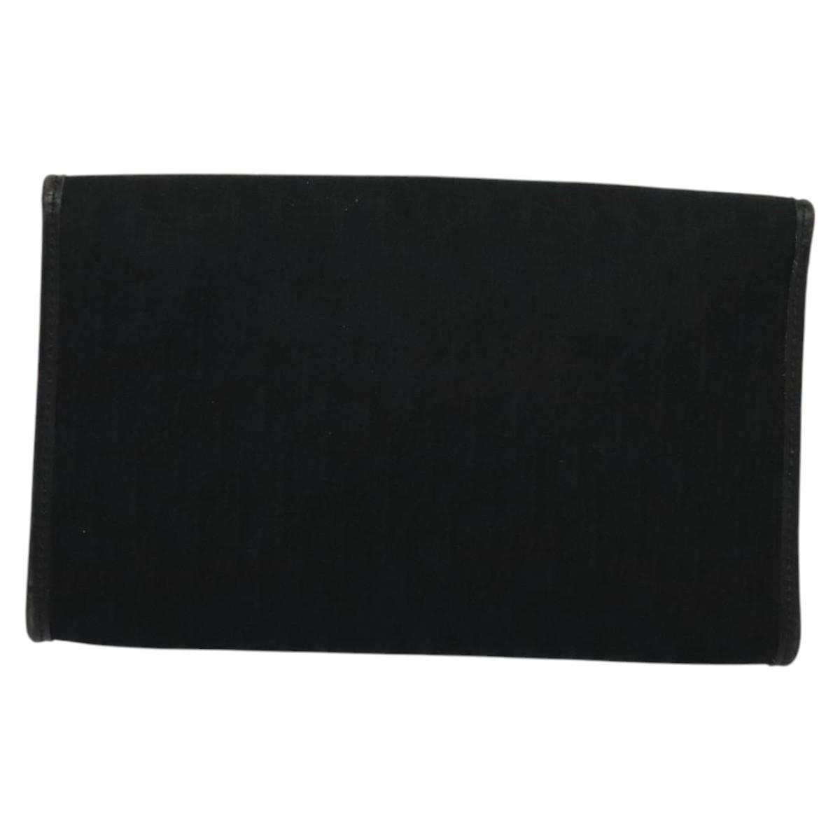 Christian Dior Trotter Flap Crossbody Bag Canvas Black Canvas Shoulder Bag Bag  