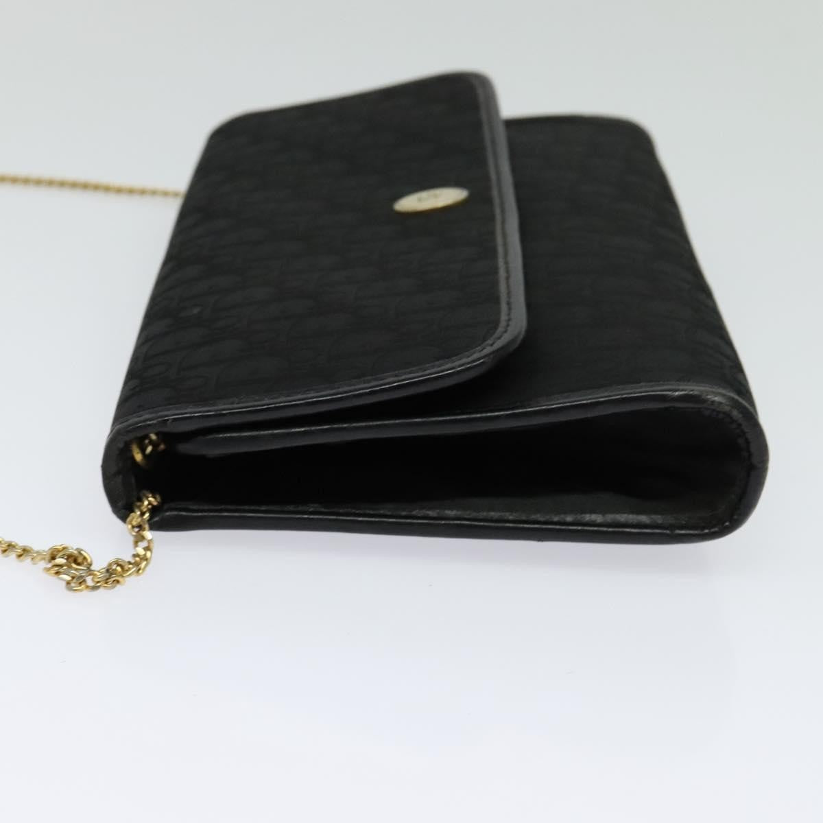 Christian Dior Trotter Crossbody Bag Canvas Black Canvas Shoulder Bag Bag  