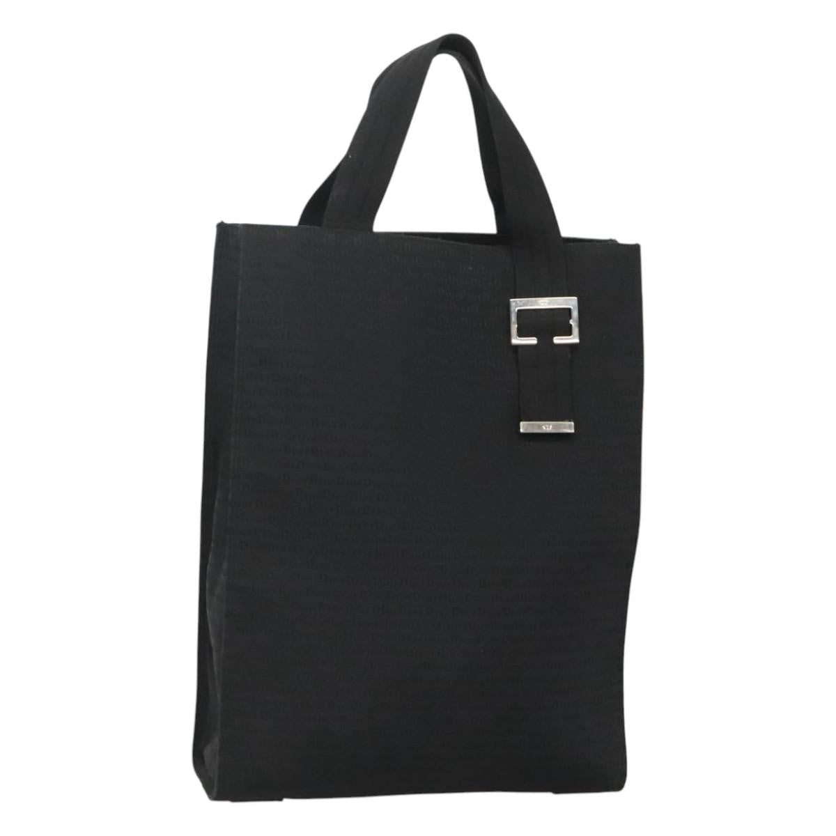 Christian Dior Tote Canvas Black Canvas Tote Bag Bag  