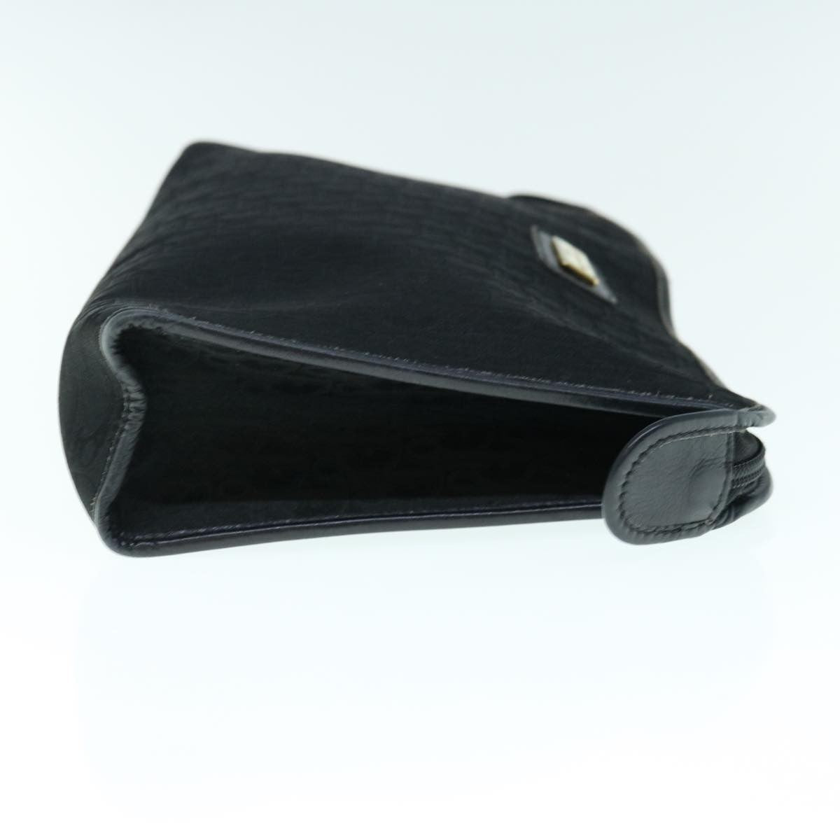Christian Dior Trotter Pouch Diorissimo Canvas Black Canvas Clutche & Pouche Bag  
