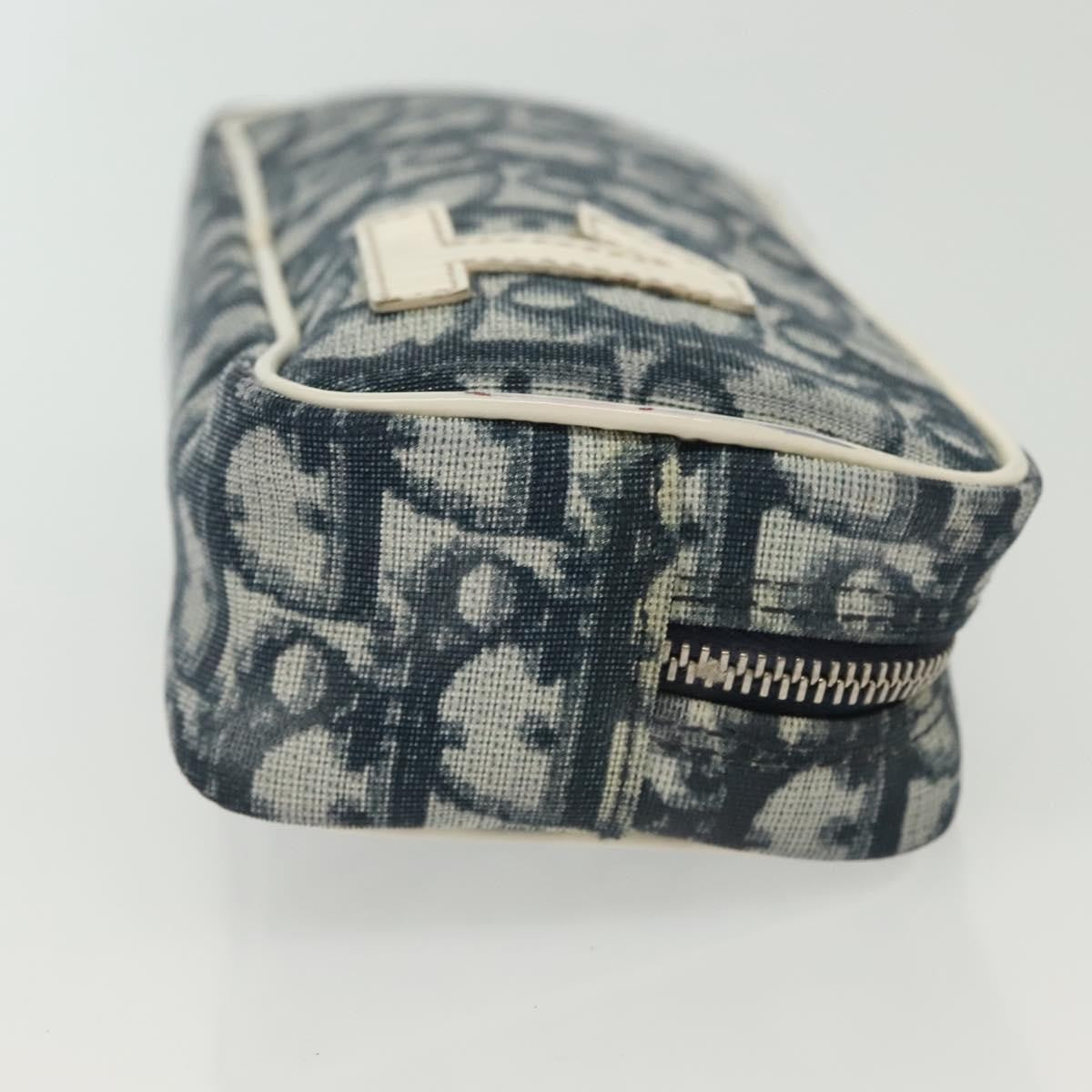 Christian Dior Trotter Pouch Diorissimo Canvas Navy Canvas Clutche & Pouche Bag  