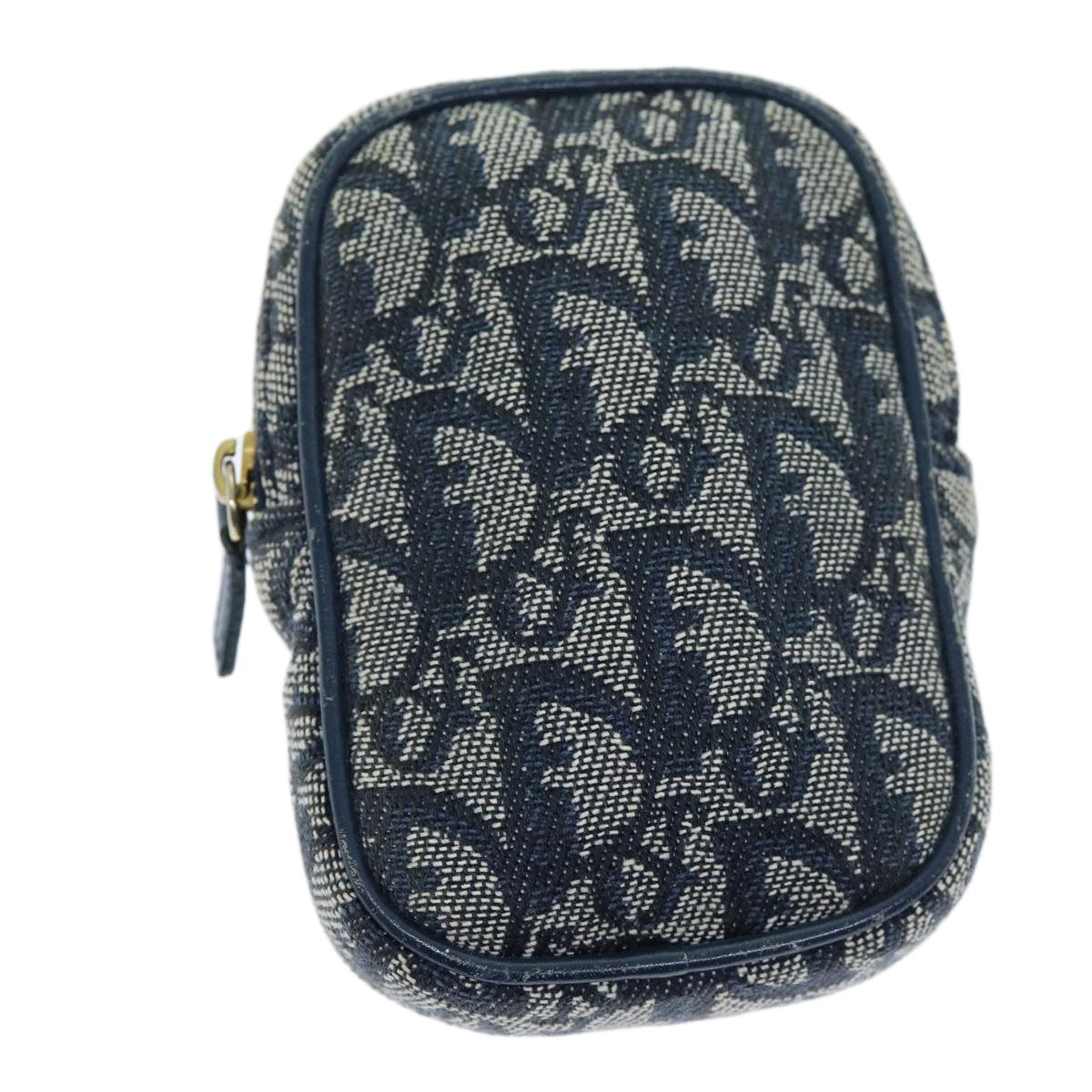 Christian Dior Trotter Pouch Canvas Navy Canvas Clutche & Pouche Bag  