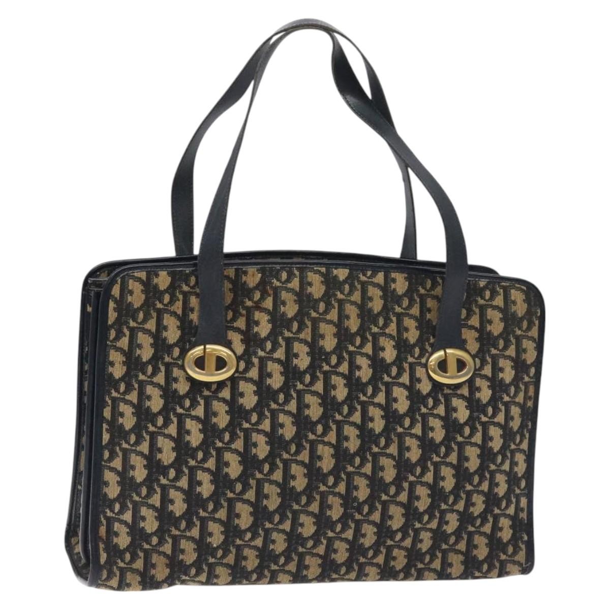 Christian Dior Trotter Shoulder Bag Canvas Navy Canvas Shoulder Bag Bag  