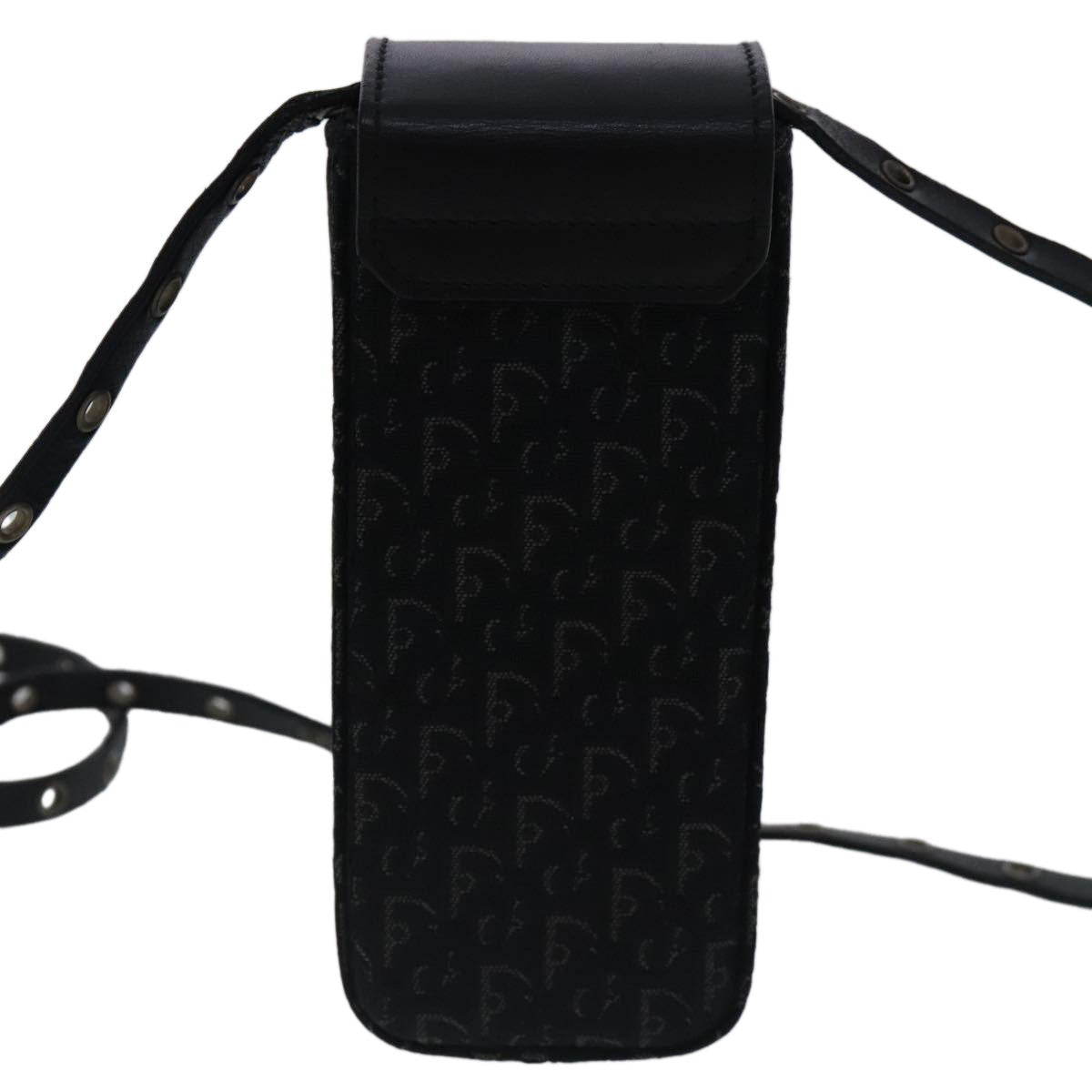 Christian Dior Trotter Pouch Diorissimo Canvas Black Canvas Clutche & Pouche Bag  