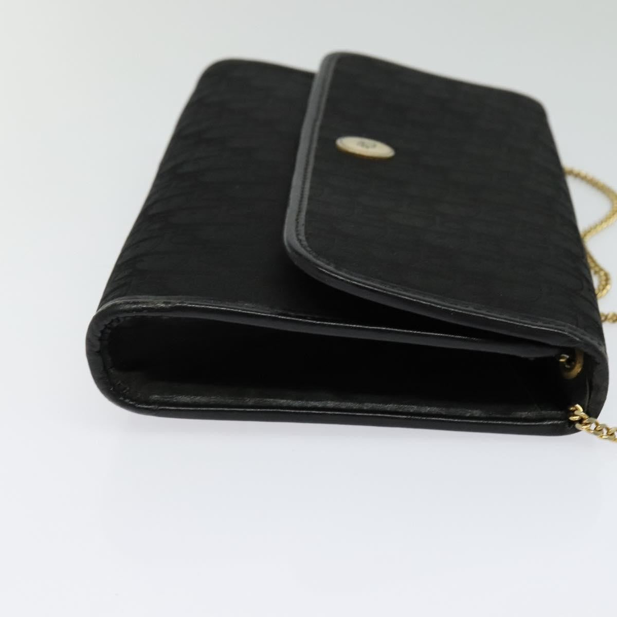 Christian Dior Trotter Crossbody Bag Canvas Black Canvas Shoulder Bag Bag  