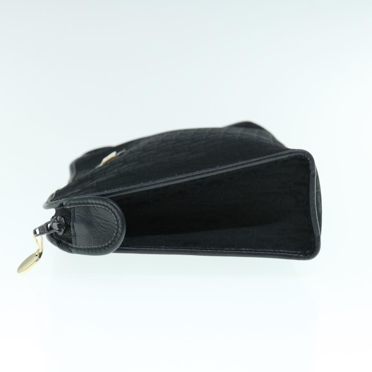 Christian Dior Trotter Pouch Diorissimo Canvas Black Canvas Clutche & Pouche Bag  
