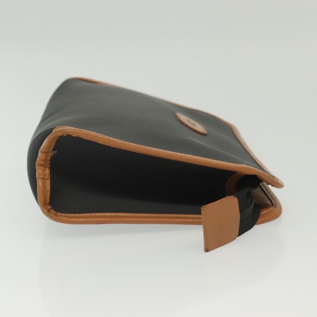 Christian Dior Homme Zip Around Pouch Leather Black Pvc Clutche & Pouche Bag  