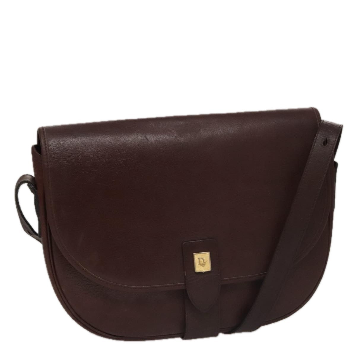 Christian Dior Trotter Shoulder Bag Canvas Burgundy Leather Shoulder Bag Bag  