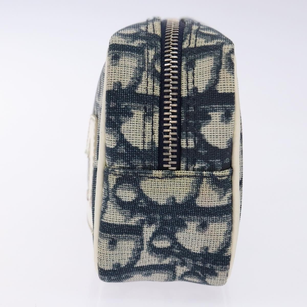 Christian Dior Trotter Pouch Diorissimo Canvas Navy Canvas Clutche & Pouche Bag  