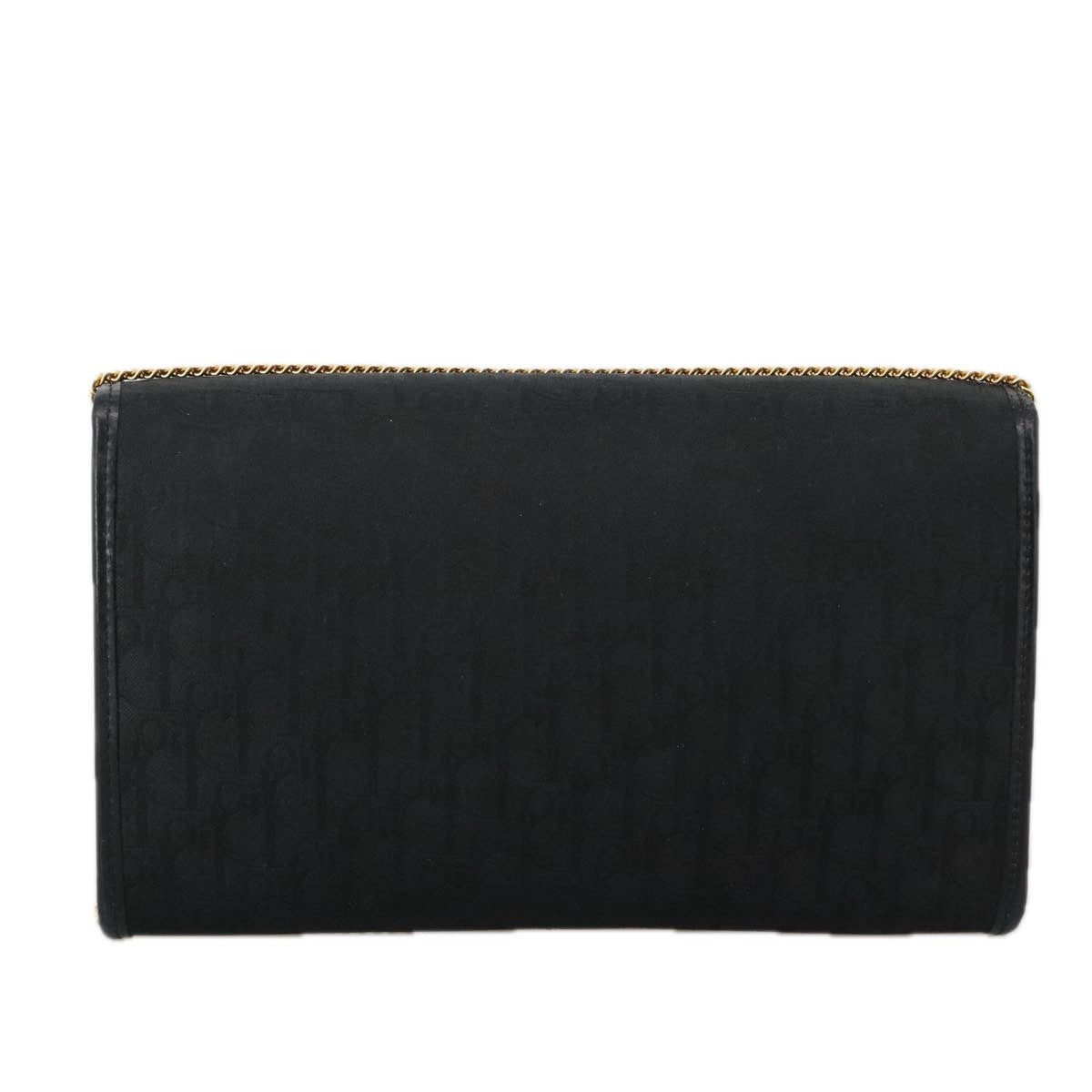 Christian Dior Trotter Crossbody Bag Canvas Black Canvas Shoulder Bag Bag  