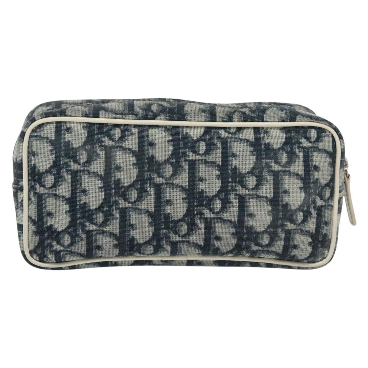 Christian Dior Trotter Pouch Diorissimo Canvas Navy Canvas Clutche & Pouche Bag  